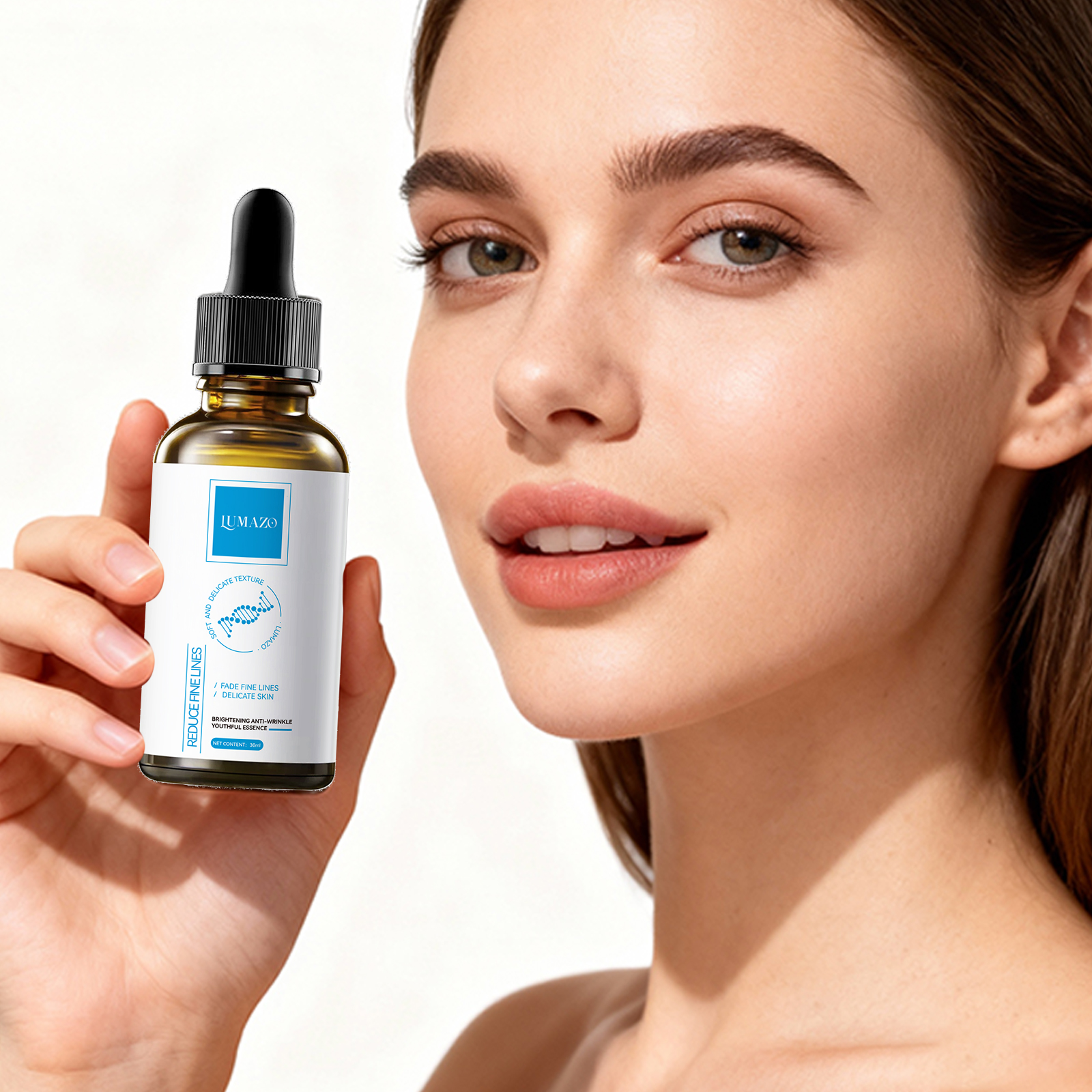 LUMAZO Anti Aging Anti Wrinkle Serum, Brightening & Firming Youthful Essence for Face, 30ml Daily Skincare