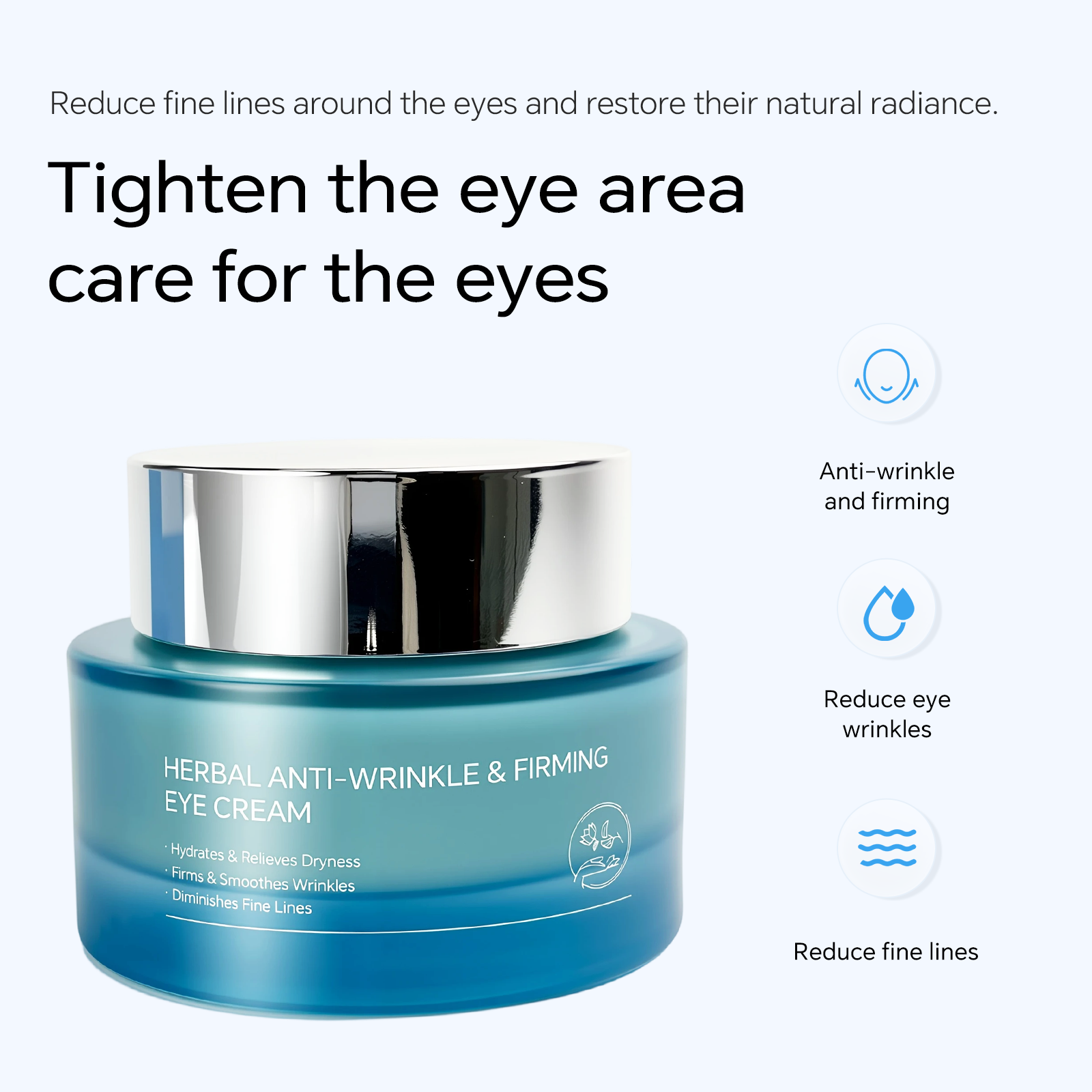 LUMAZO Herbal Anti-Aging Eye Cream, Firming & Hydrating Eye Cream for Wrinkles & Fine Lines, 50g