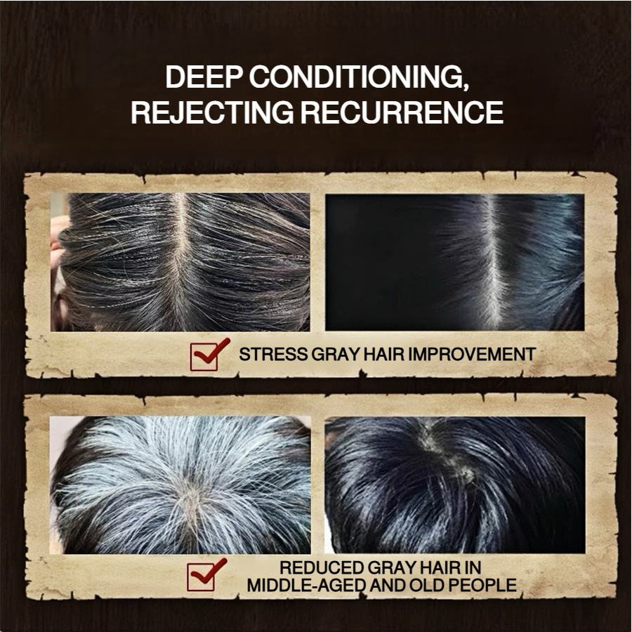 He Shou Wu Herbal Scalp Massager Comb, Anti-Hair Loss Therapy Comb for Hair Growth & Relaxation