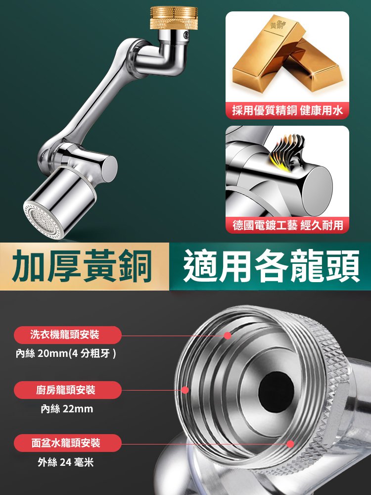 [Lengan Robot Multifungsi yang Dapat Diperpanjang dan Diputar] Keran Anti Percikan Air