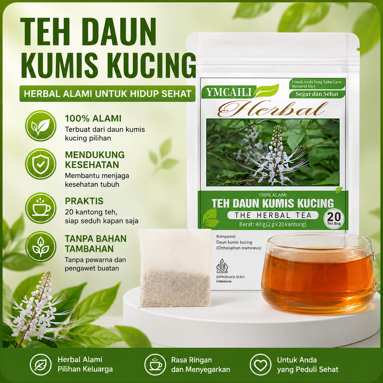 Teh herbal kumis kucing