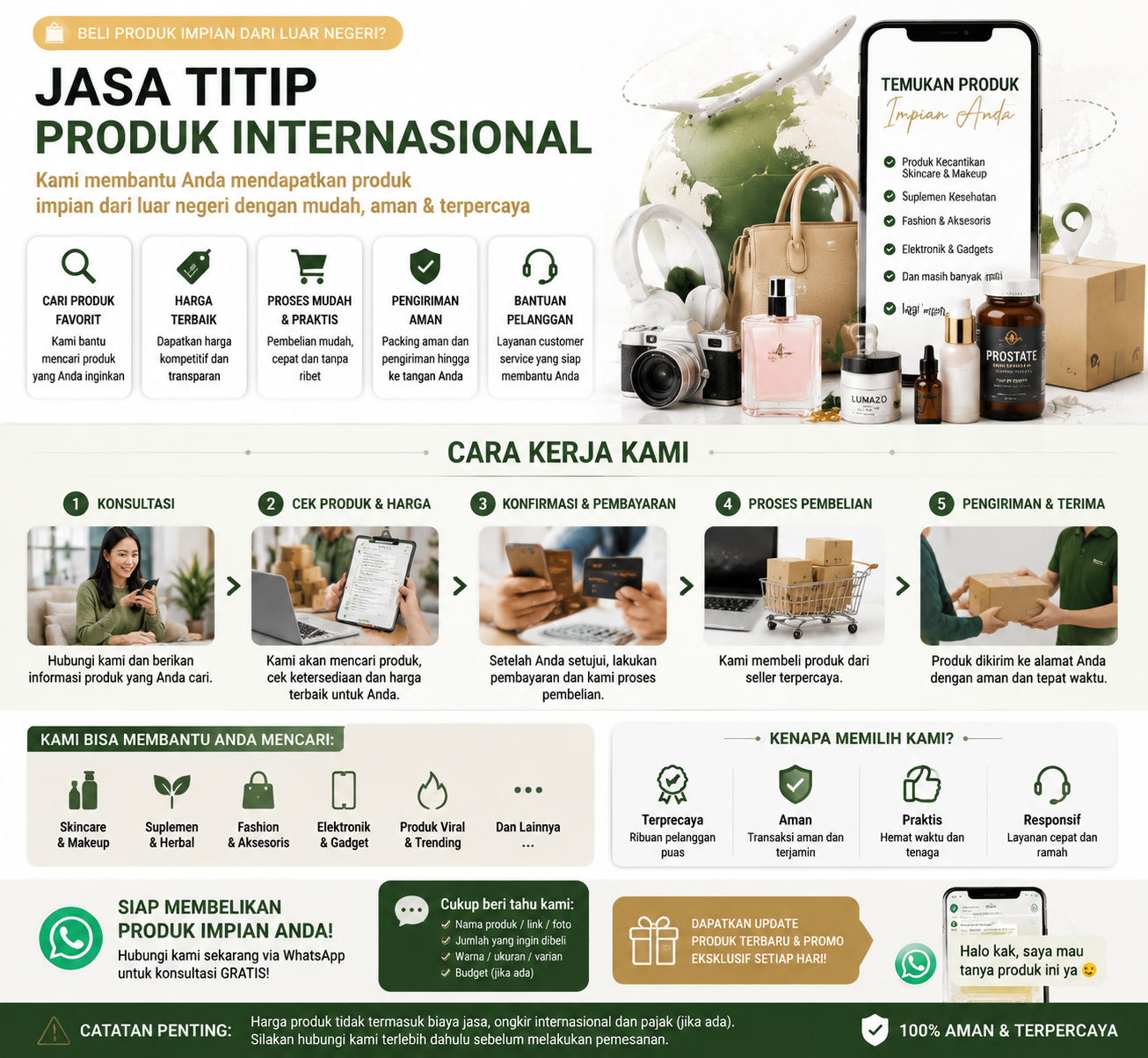 Layanan Belanja Pribadi & Pencarian Produk