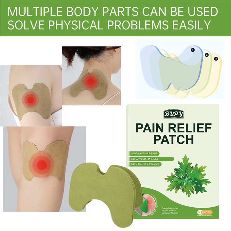 Patch perawatan kesehatan untuk nyeri lutut, tendon kaki, sendi, punggung bawah, dan leher yang terbuat dari mugwort.