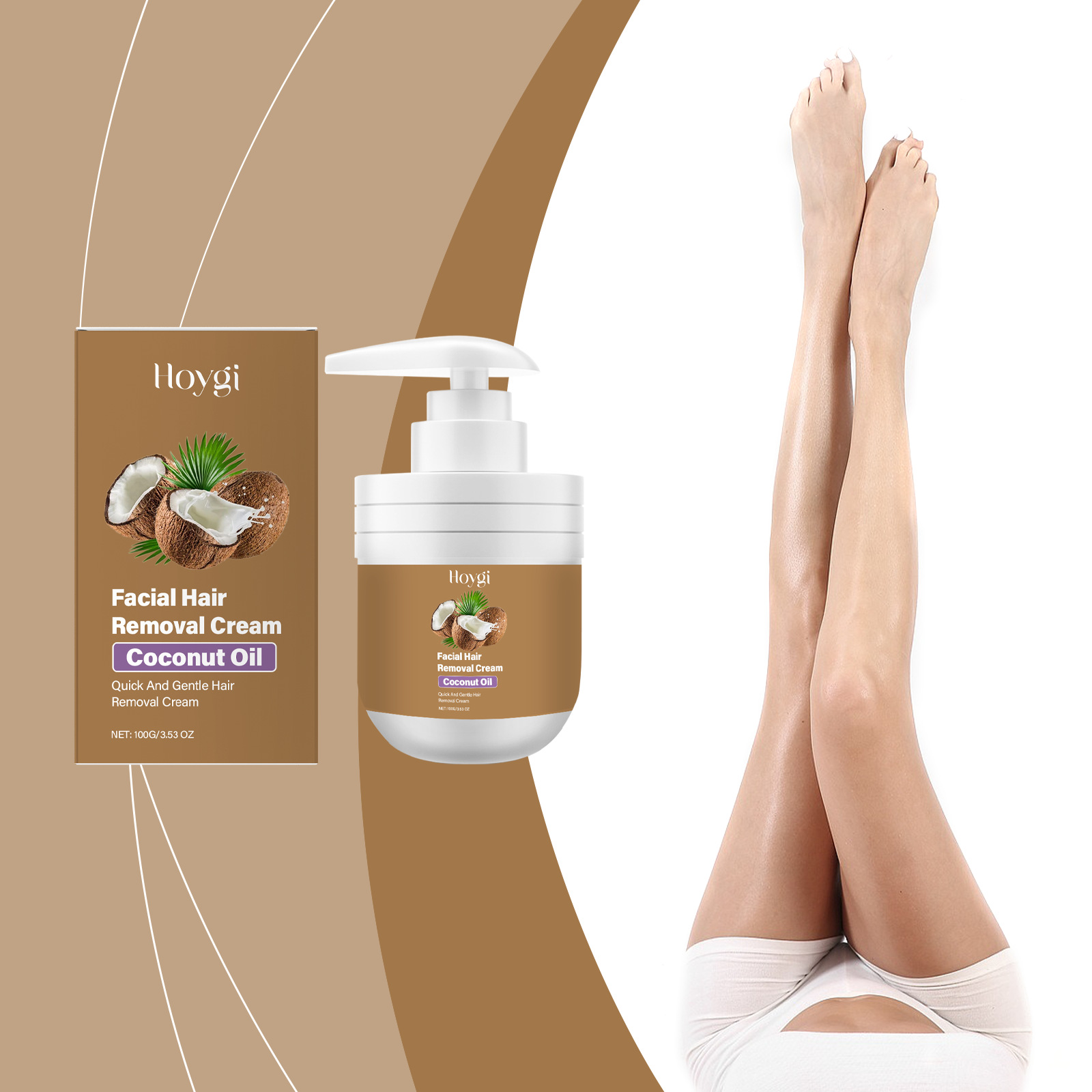 Krim Penghilang Bulu Lembut Rasa Kelapa
