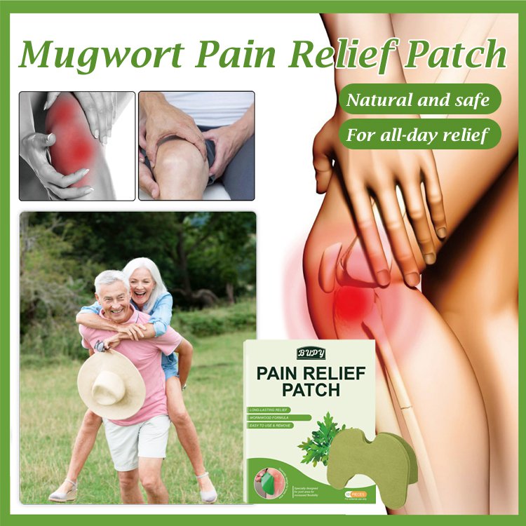 Patch perawatan kesehatan untuk nyeri lutut, tendon kaki, sendi, punggung bawah, dan leher yang terbuat dari mugwort.