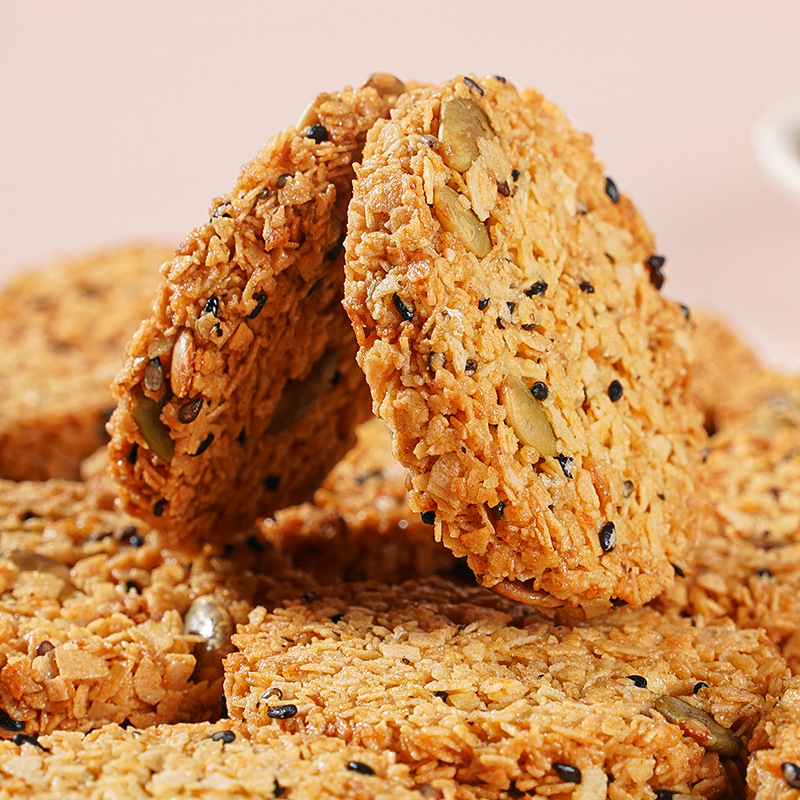 Keripik oat biji labu sebagai pengganti sarapan.