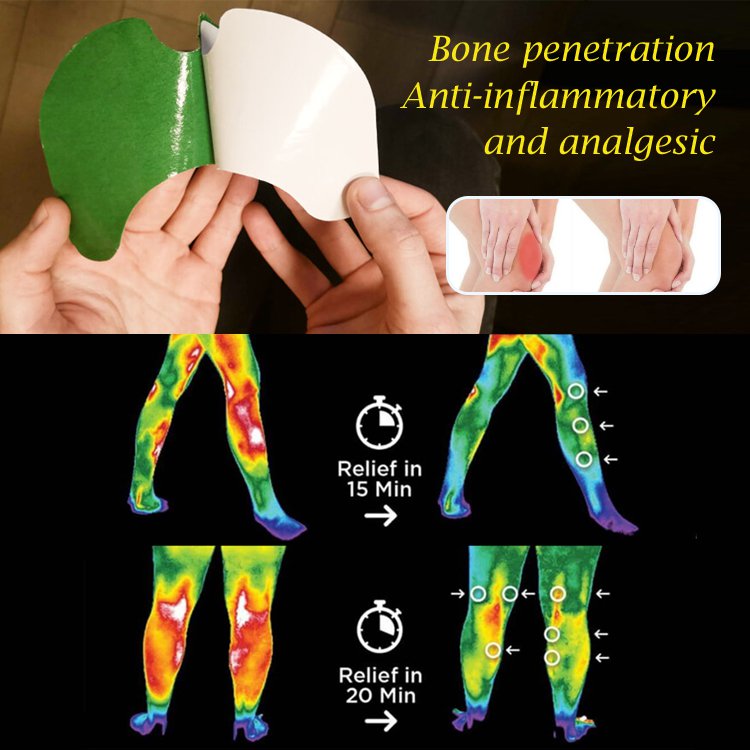 Patch perawatan kesehatan untuk nyeri lutut, tendon kaki, sendi, punggung bawah, dan leher yang terbuat dari mugwort.
