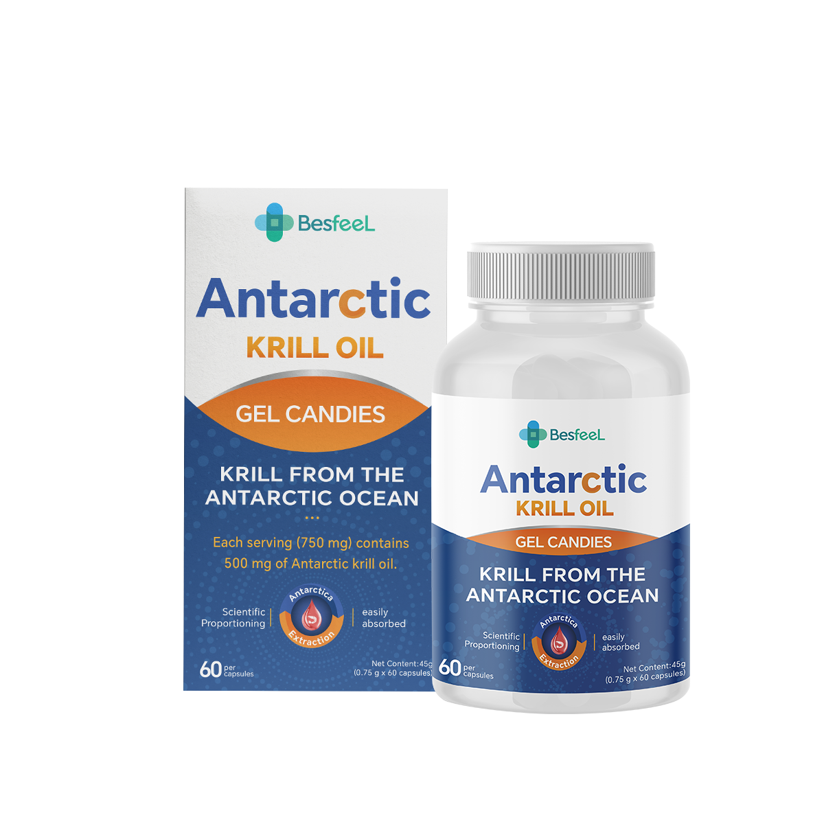 Krill Antartika dan minyak krill: suplemen nutrisi yang sehat.