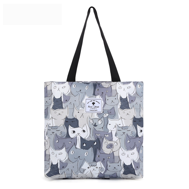 20“ Wholesale Canvas Tote Bags Bulk – Reusable Printed Shoulder Shopping Bags for Women