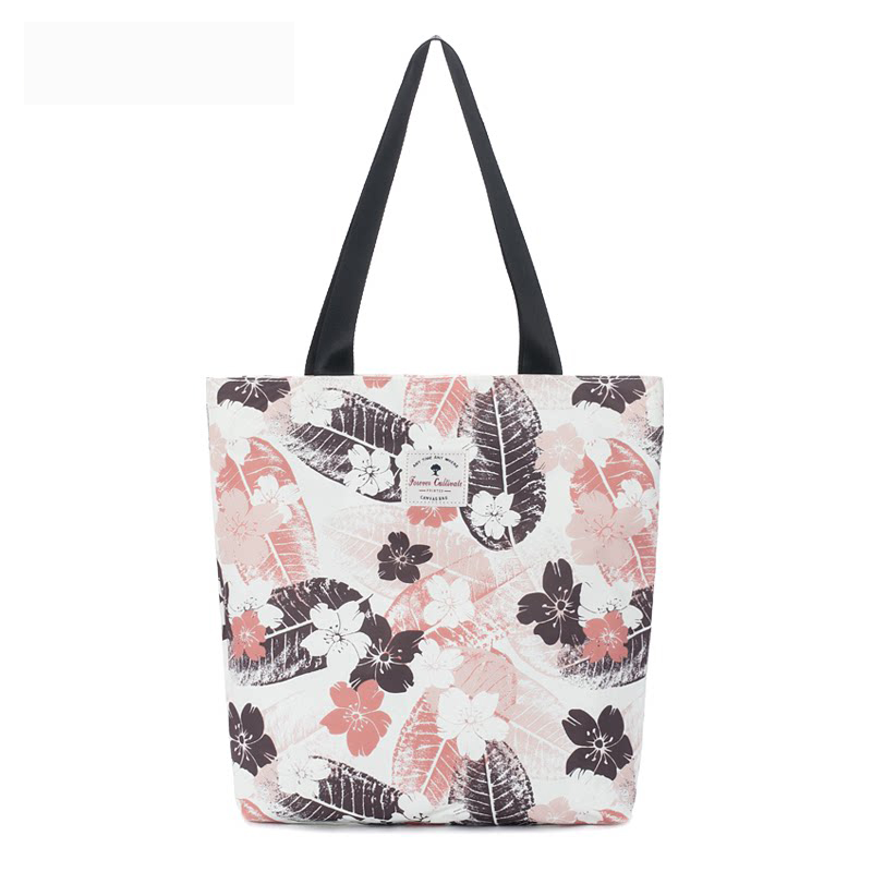 20“ Wholesale Canvas Tote Bags Bulk – Reusable Printed Shoulder Shopping Bags for Women