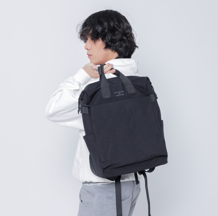 Multi-Functional Waterproof Scratch Resistant Unisex Softback Nylon National Style Backpack Stone Physiological Curve Sports