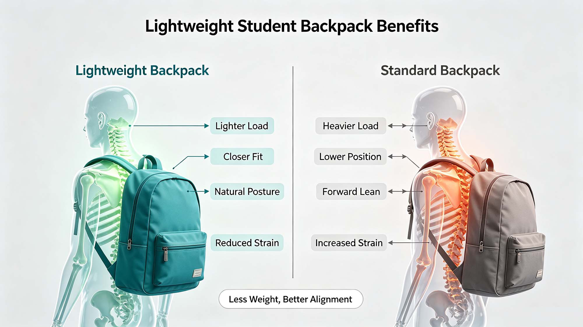 Lightweight backpack is necessary.