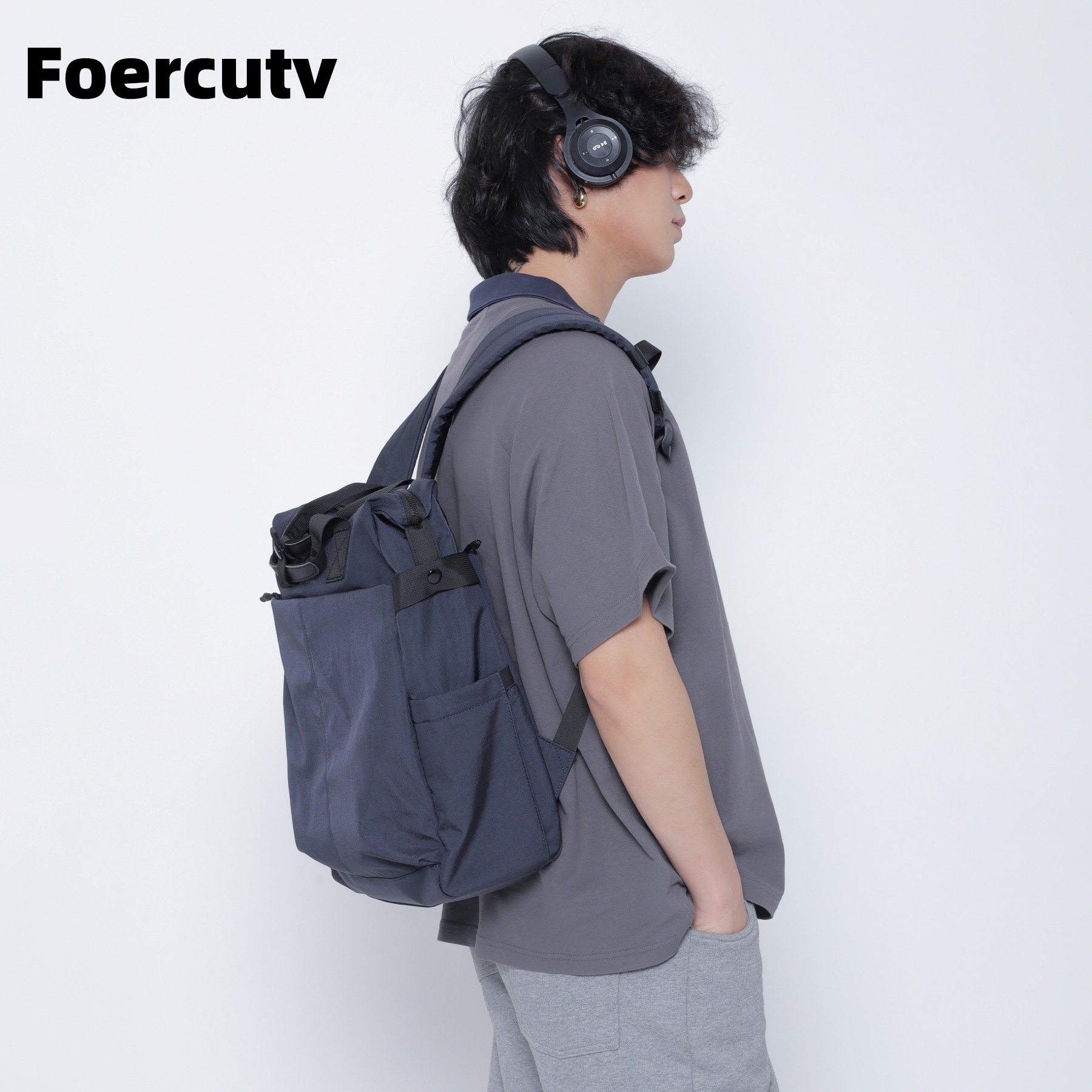 Multi-Functional Waterproof Scratch Resistant Unisex Softback Nylon National Style Backpack Stone Physiological Curve Sports