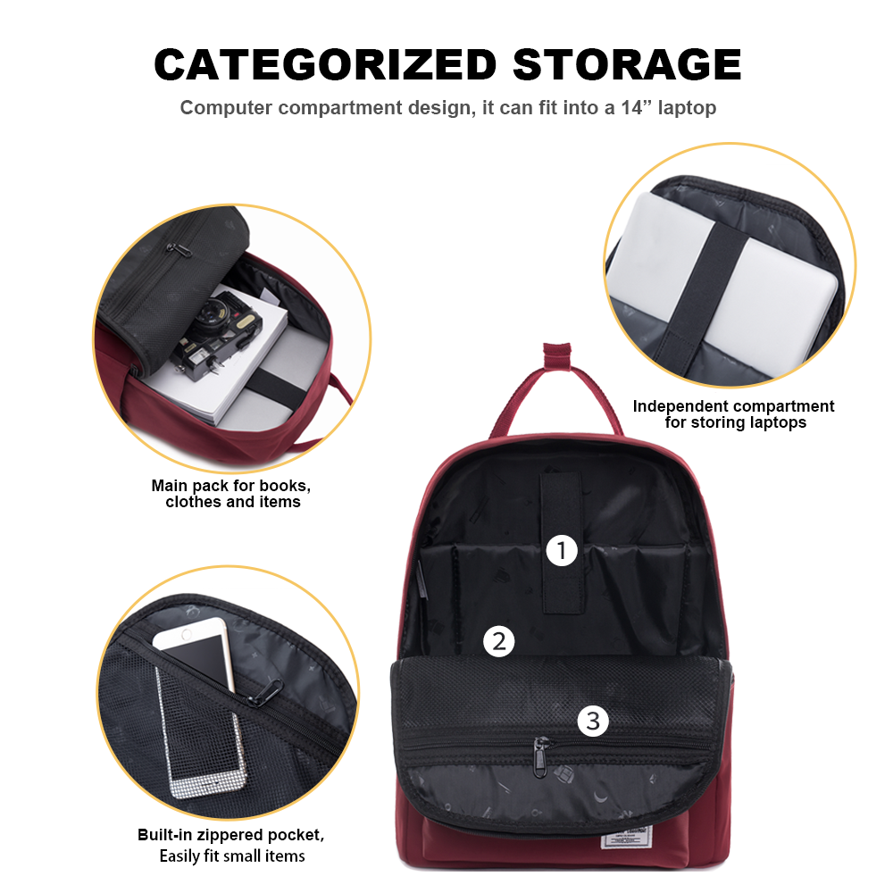 #9020 17" Wholesale Back Pack Basic Backpack for adult Lightweight Outdoor Travel Bookbags