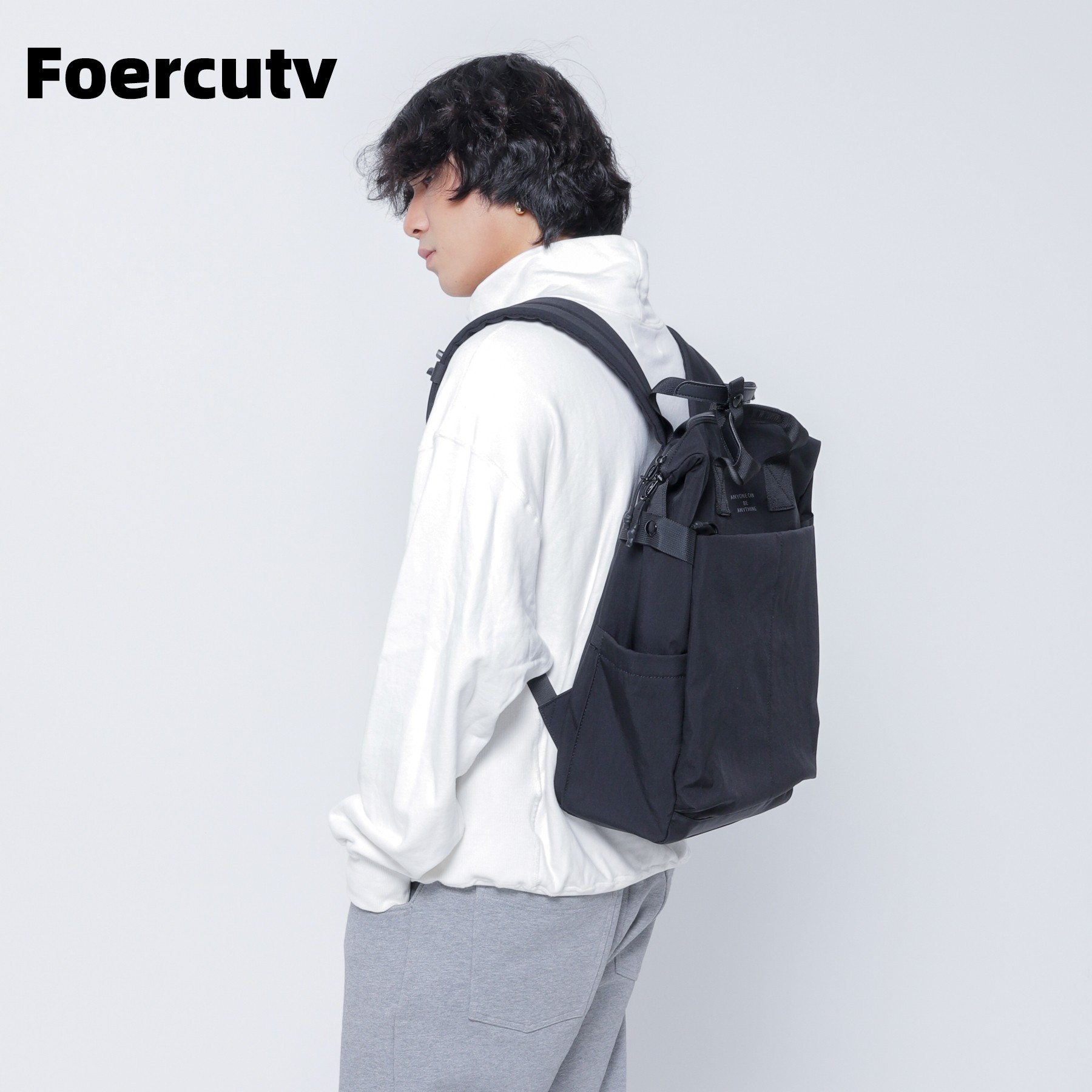 Multi-Functional Waterproof Scratch Resistant Unisex Softback Nylon National Style Backpack Stone Physiological Curve Sports