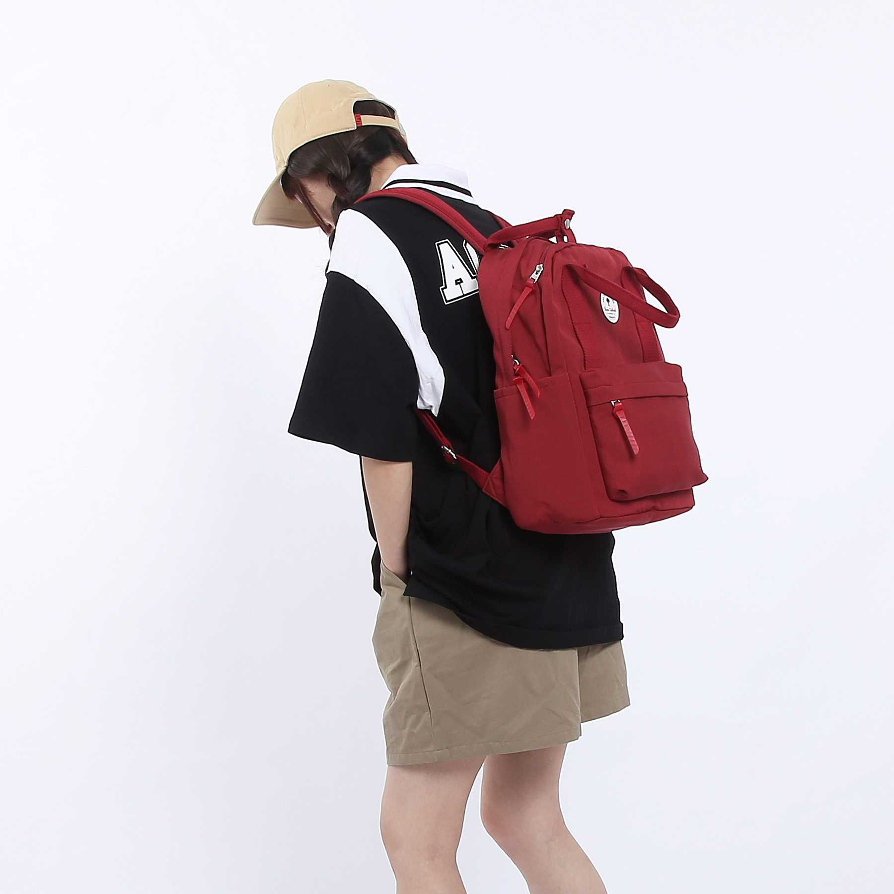 #9219  17" Wholesale Back Pack Basic Backpack for adult Lightweight Outdoor Travel Bookbags