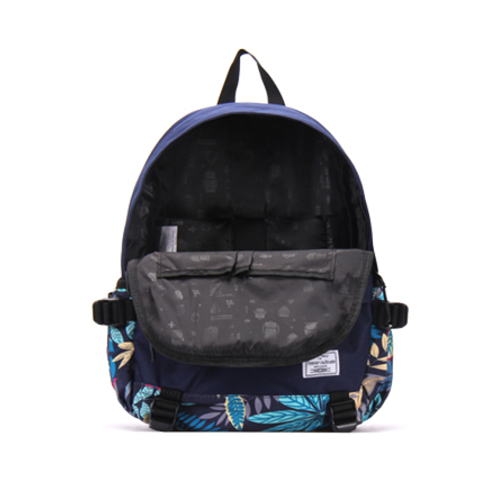 Wholesale Navy School Backpack with Printed Bottom, OEM & ODM Backpack Manufacturer