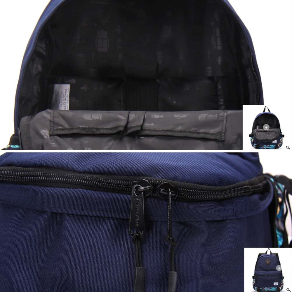 Wholesale Navy School Backpack with Printed Bottom, OEM & ODM Backpack Manufacturer