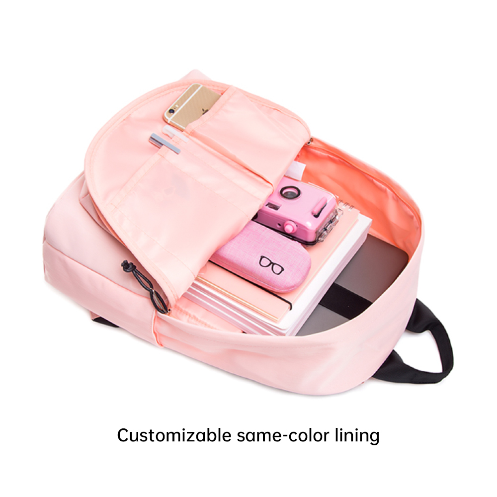 New trendy backpack for women  solid color perfect for middle school students