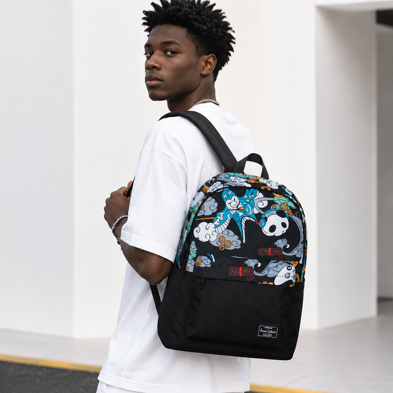 17" Wholesale Back Pack Basic Backpack for adult Lightweight Outdoor Travel Bookbags
