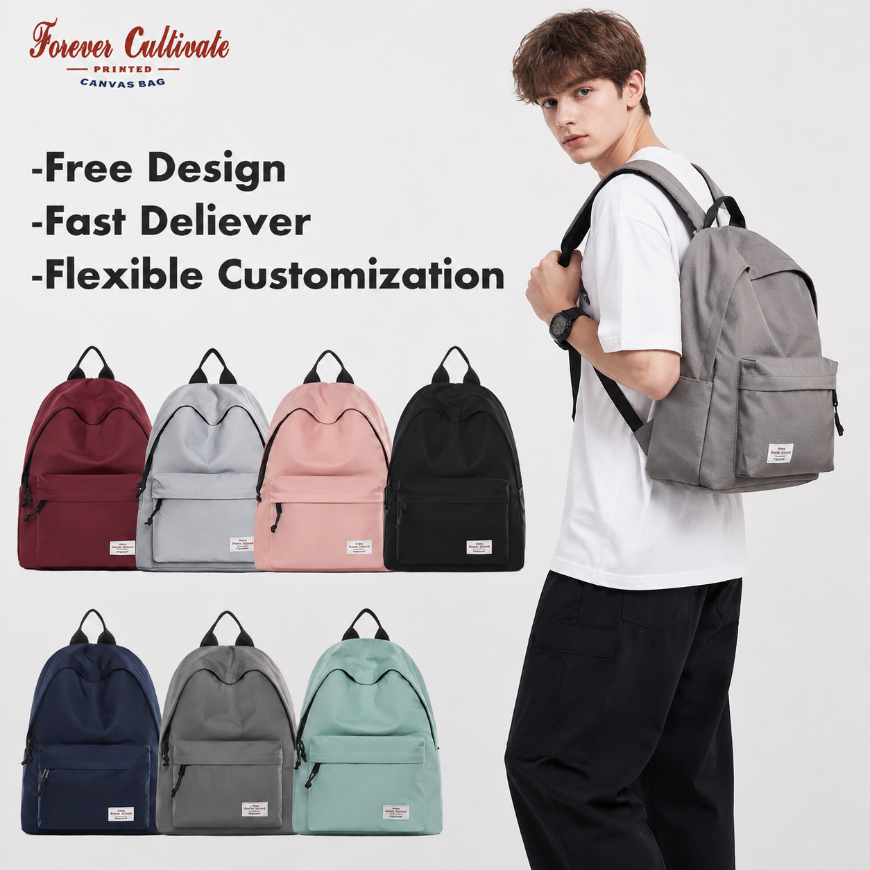 #9012 17" Wholesale Back Pack Basic Backpack for adult Lightweight Outdoor Travel Bookbags