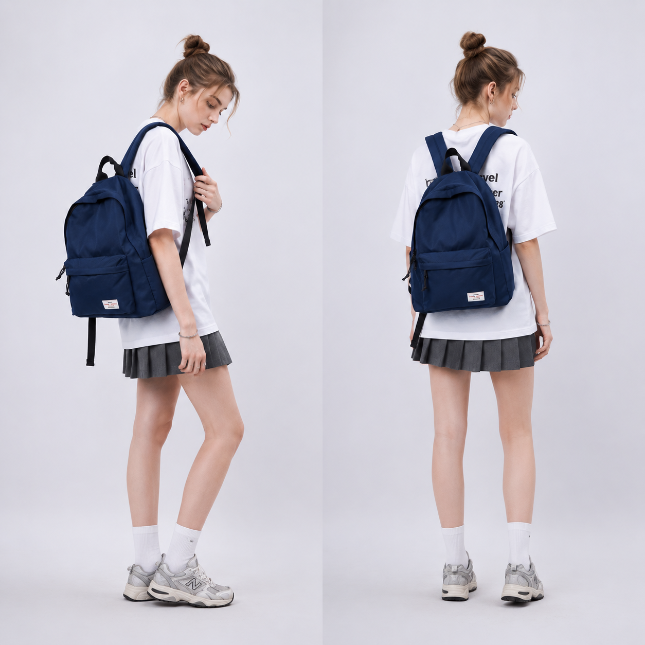 #9012S 17" Wholesale Back Pack Basic Backpack for adult Lightweight Outdoor Travel Bookbags