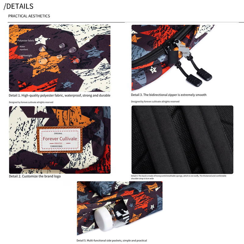school backpack details