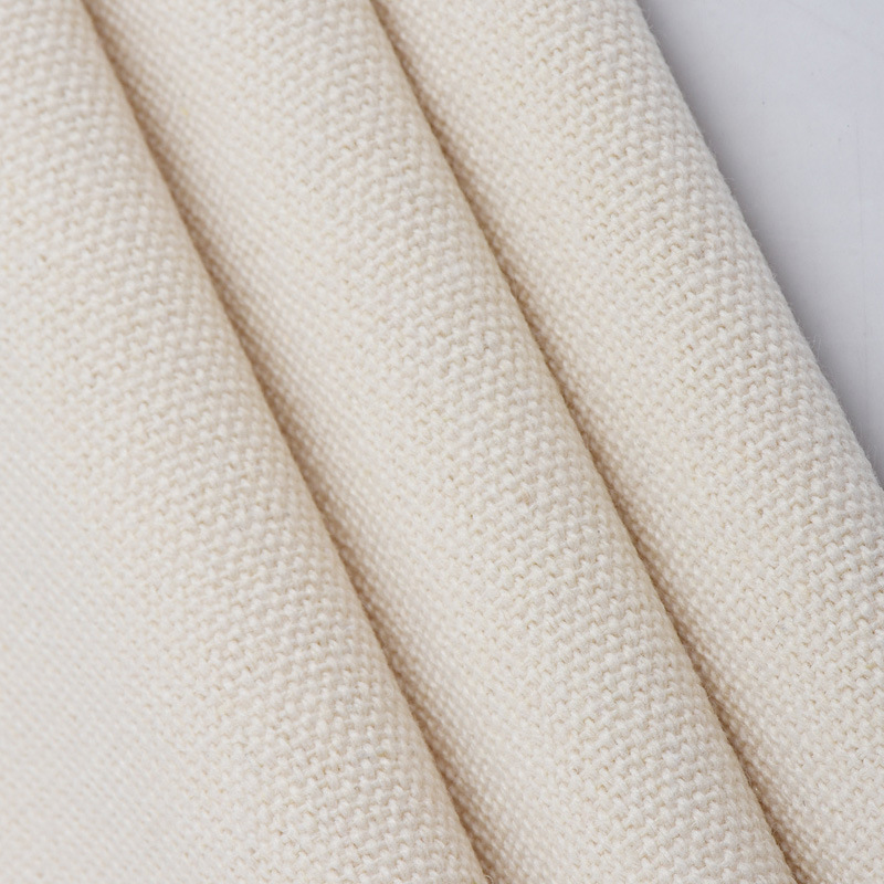 Close-up of a classic cotton canvas backpack fabric