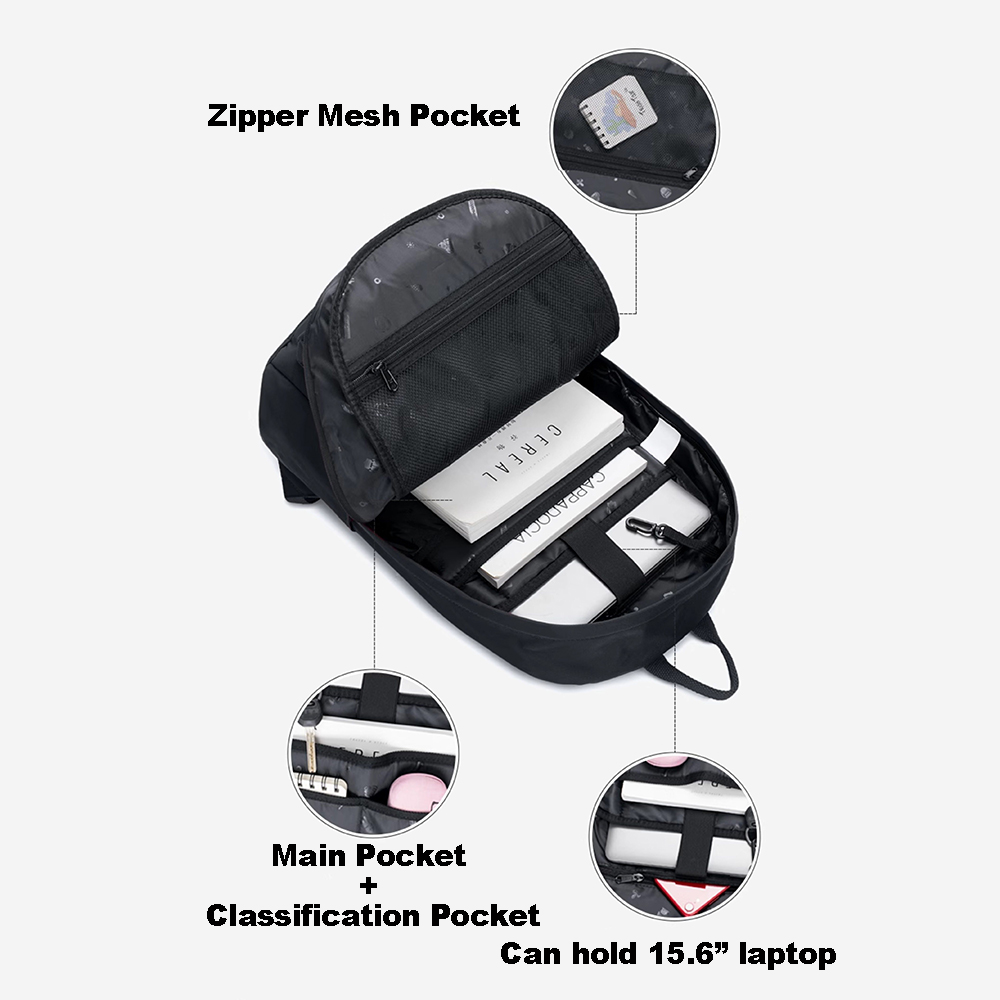 #9065 17" Wholesale Back Pack Basic Backpack for adult Lightweight Outdoor Travel Bookbags