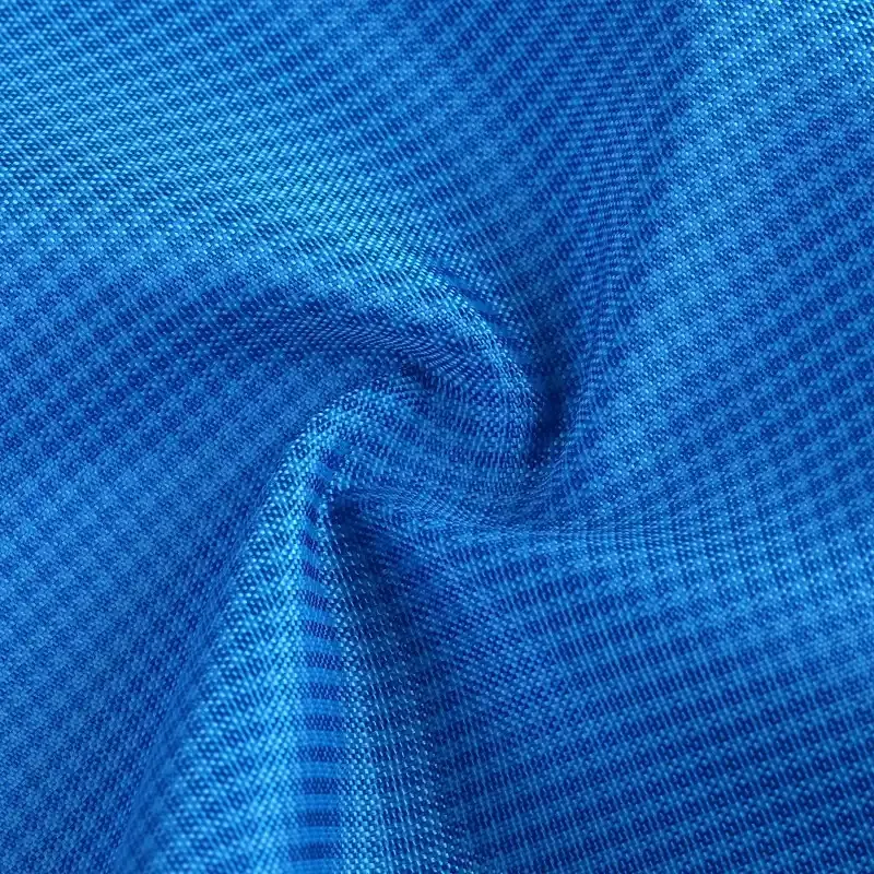 Close-up of a quick-drying polyester backpack fabric