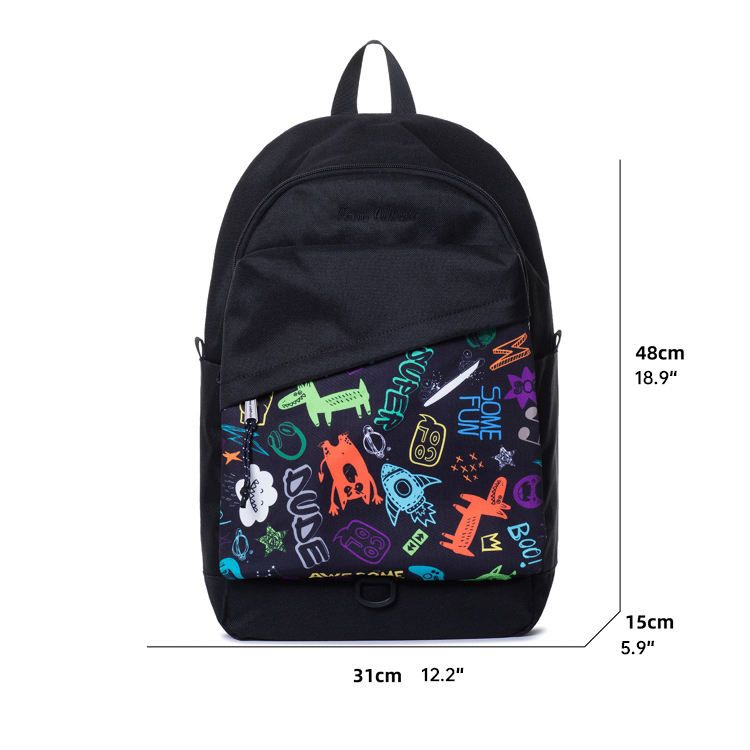 17" Wholesale Back Pack Basic Backpack for adult Lightweight Outdoor Travel Bookbags