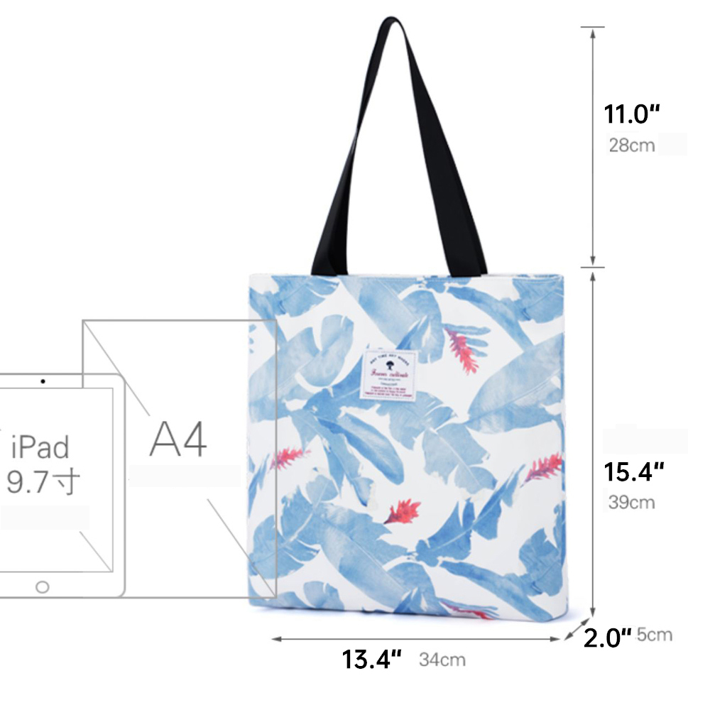 20“ Wholesale Canvas Tote Bags Bulk – Reusable Printed Shoulder Shopping Bags for Women