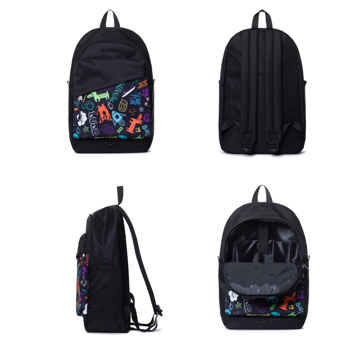 17" Wholesale Back Pack Basic Backpack for adult Lightweight Outdoor Travel Bookbags