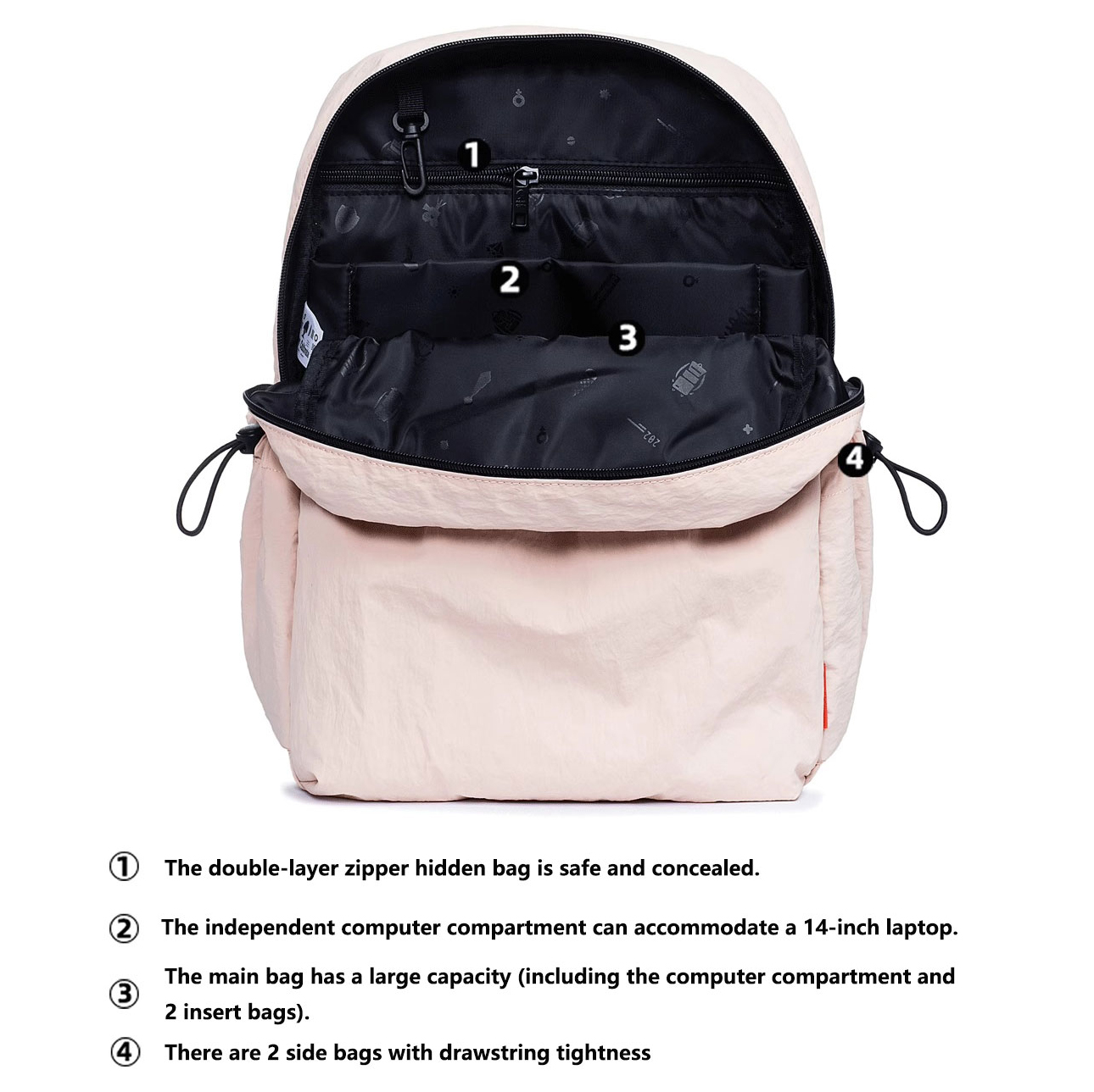 #9903 17" Wholesale Back Pack Basic Backpack for adult Lightweight Outdoor Travel Bookbags