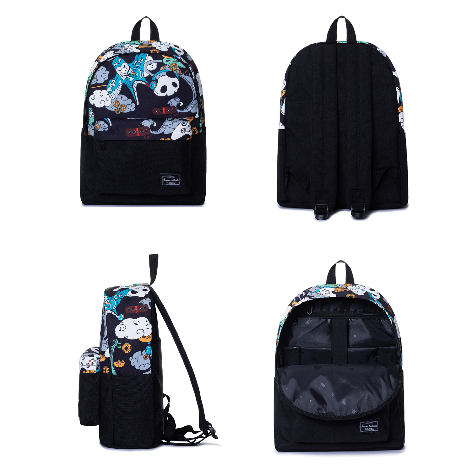 17" Wholesale Back Pack Basic Backpack for adult Lightweight Outdoor Travel Bookbags