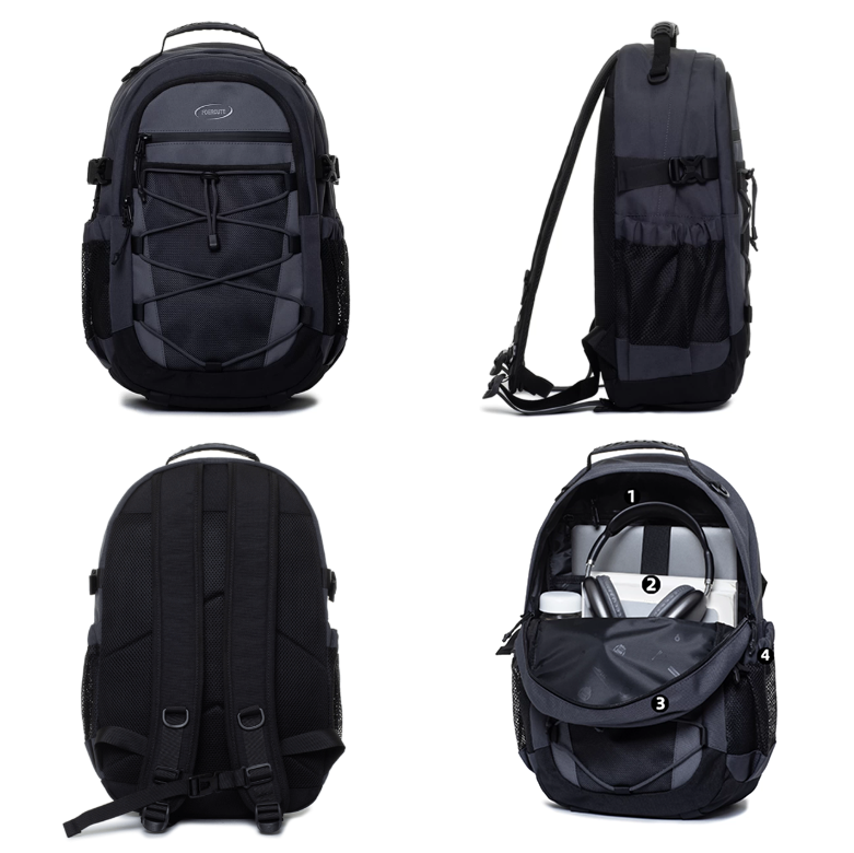 #9606 17" Wholesale Back Pack Basic Backpack for adult Lightweight Outdoor Travel Bookbags