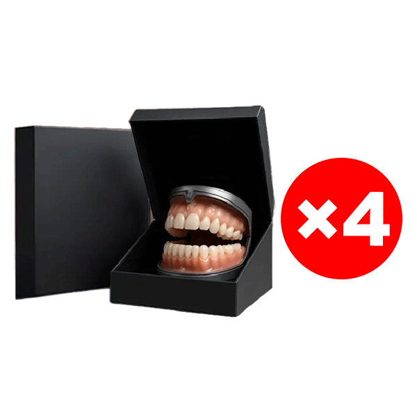 [Over 300,000 users worldwide] Full-mouth bone-supported denture set