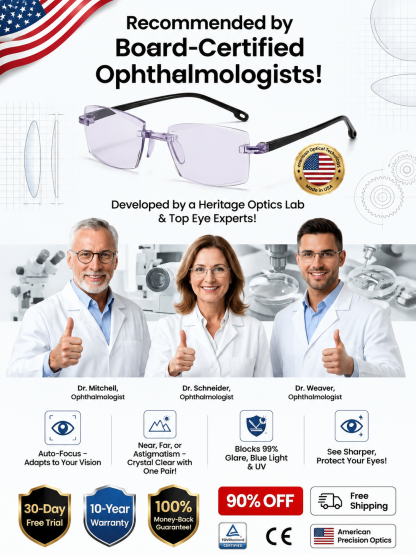 New generation of glasses I One solution for myopia, hyperopia, astigmatism , Adjusts instantly from 0 to 1000.