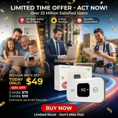 One-Time Purchase for Lifetime Free Global 5G+ Internet