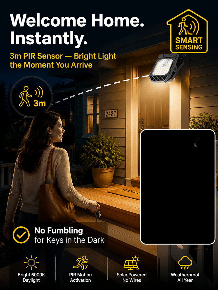 Solar-Powered Clip-On Garden Lights