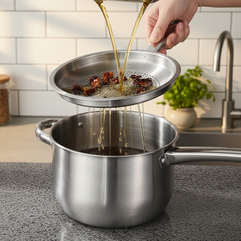 Deep fryer with convenient filter basket for easy frying