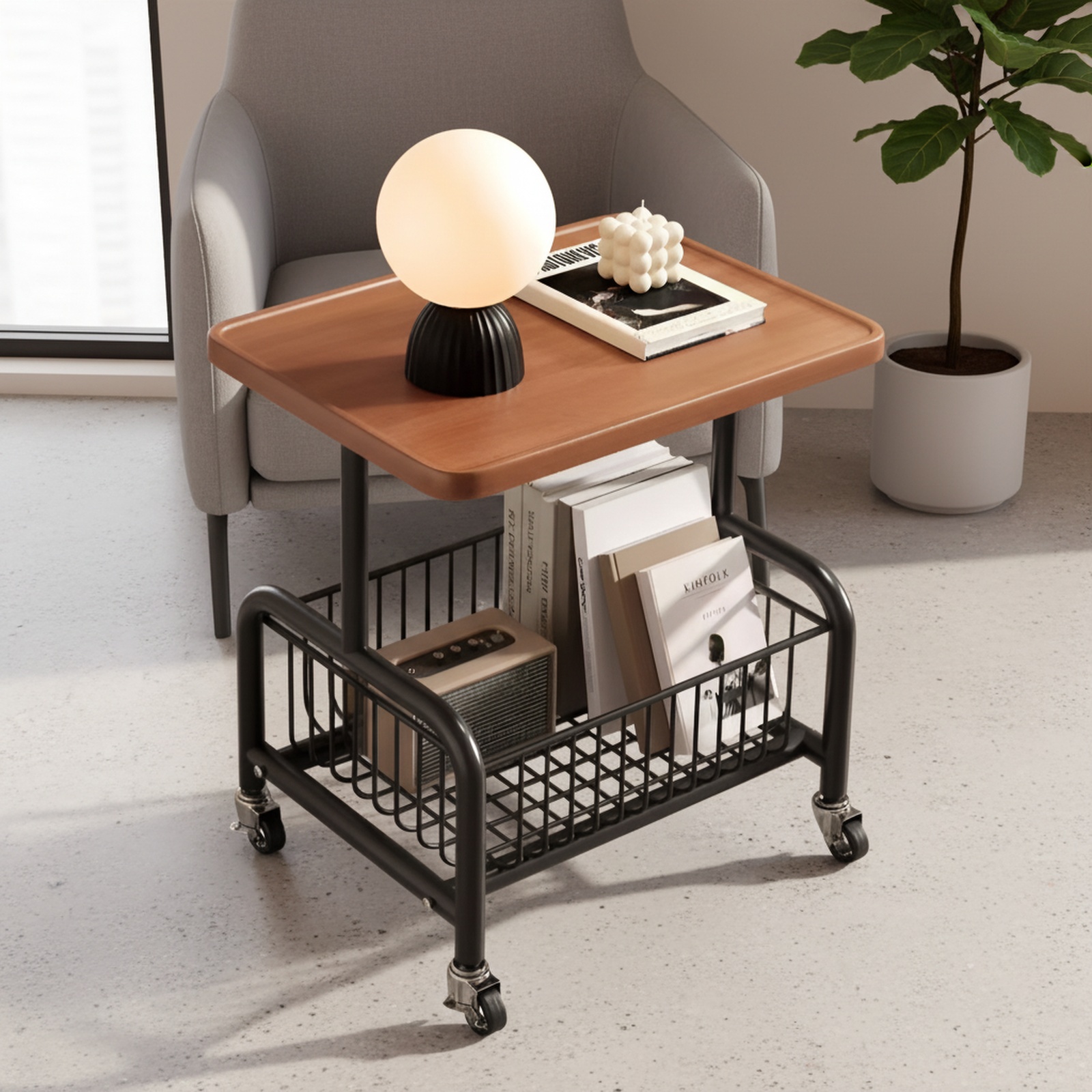 Student desk bookshelf with spacious storage