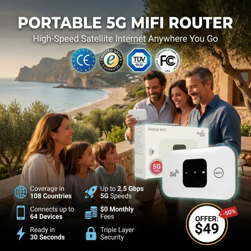 One-Time Purchase for Lifetime Free Global 5G+ Internet