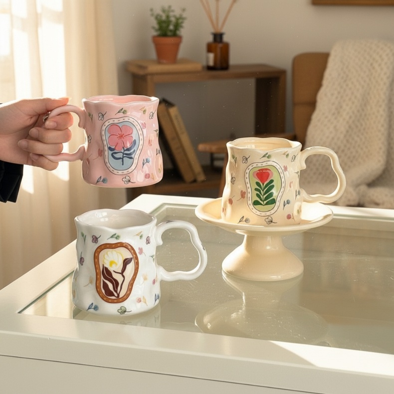 Premium ceramic coffee mug for home use
