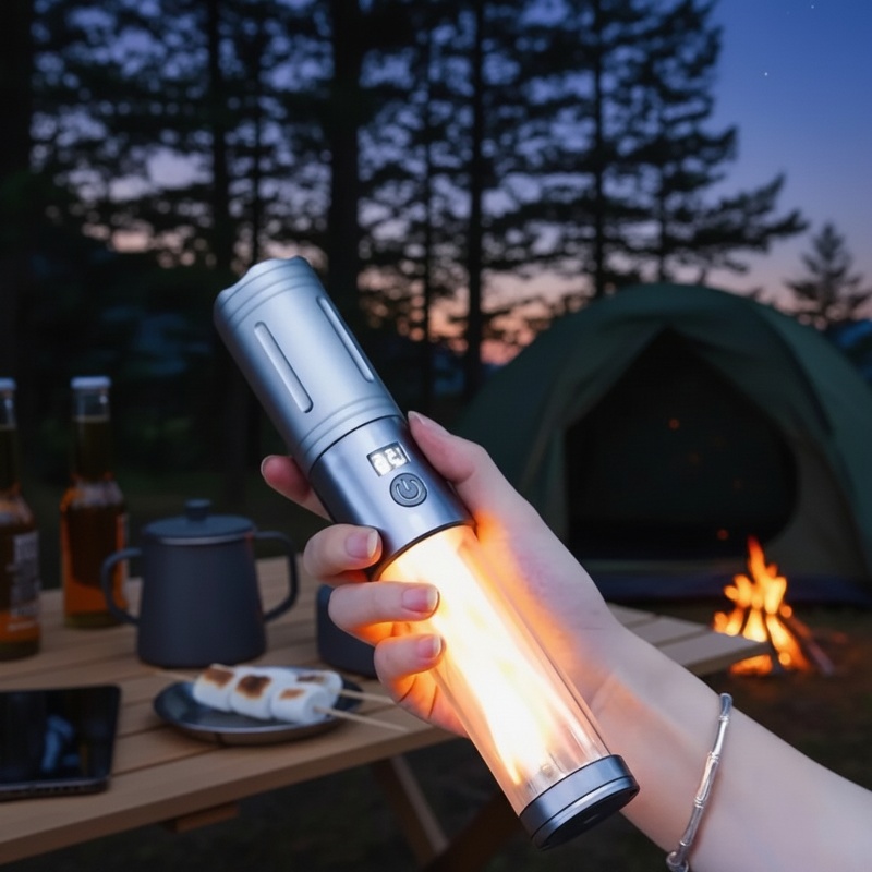 Rechargeable high-brightness camping lantern