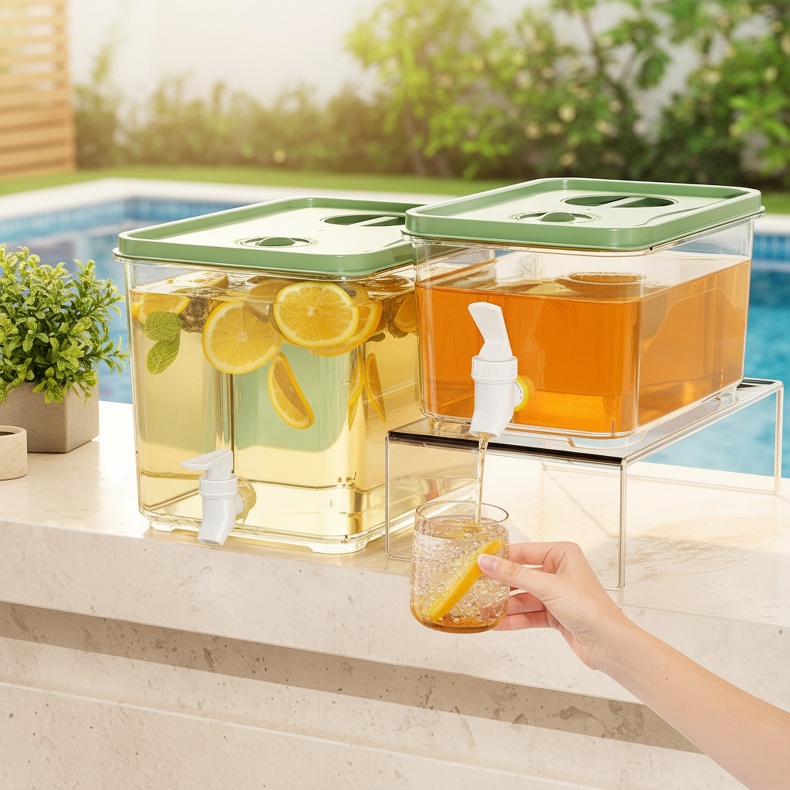 Easy pour spout cold water pitcher