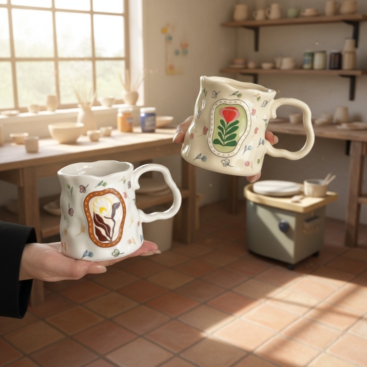 Stylish coffee cup for home kitchen