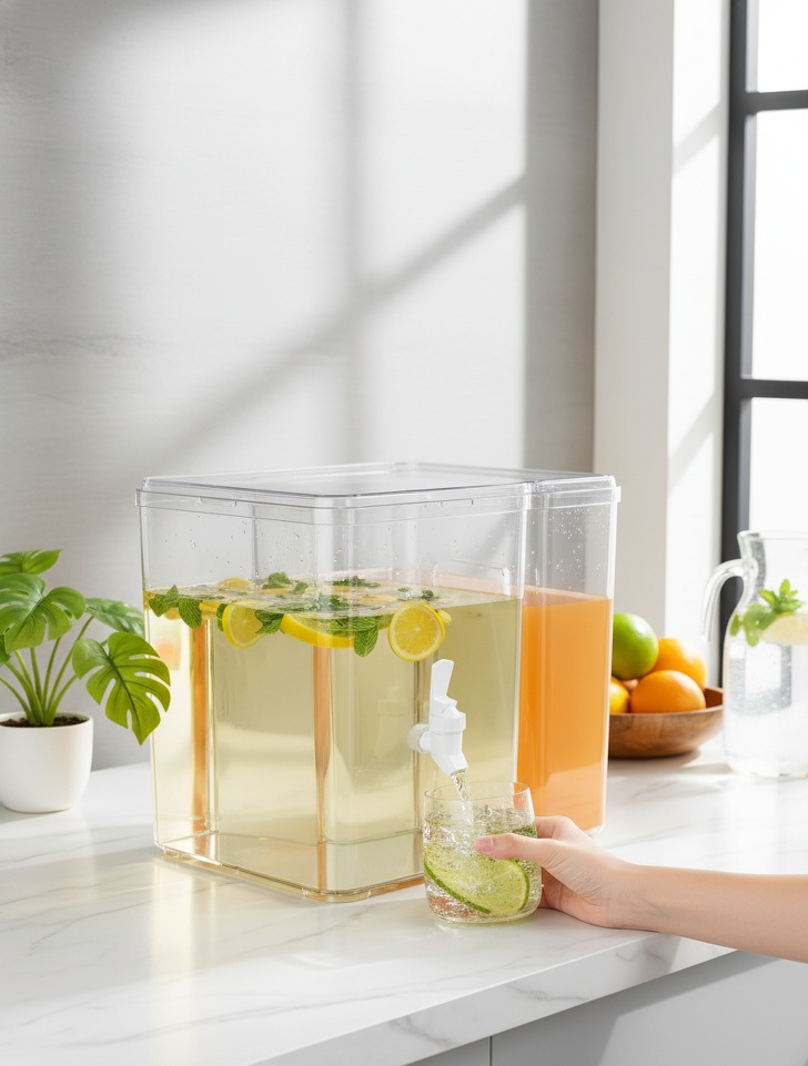 Durable glass cold water jug