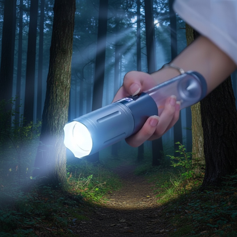 Durable waterproof flashlight for hiking and camping