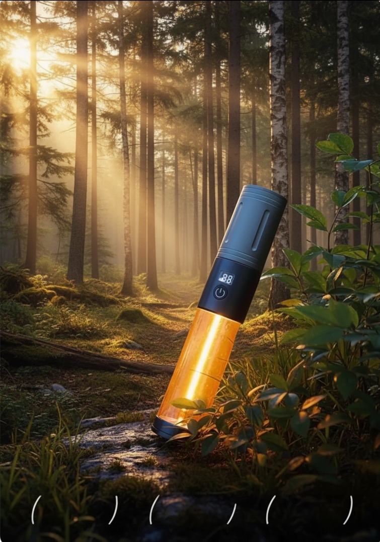 Compact power bank flashlight for travel